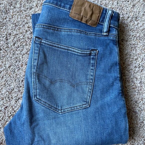 American Eagle Jeans Mens 32x34 Blue Medium Wash Ne(x)t Level AirFlex Slim - Picture 12 of 13
